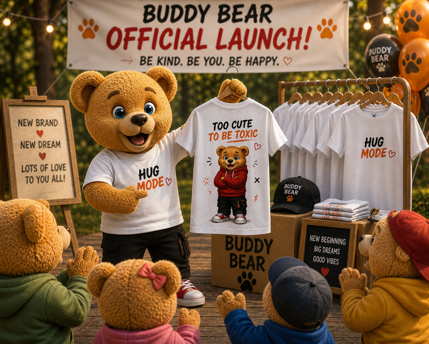 Buddy Bear "Too Cute To be Toxic" T Shirt