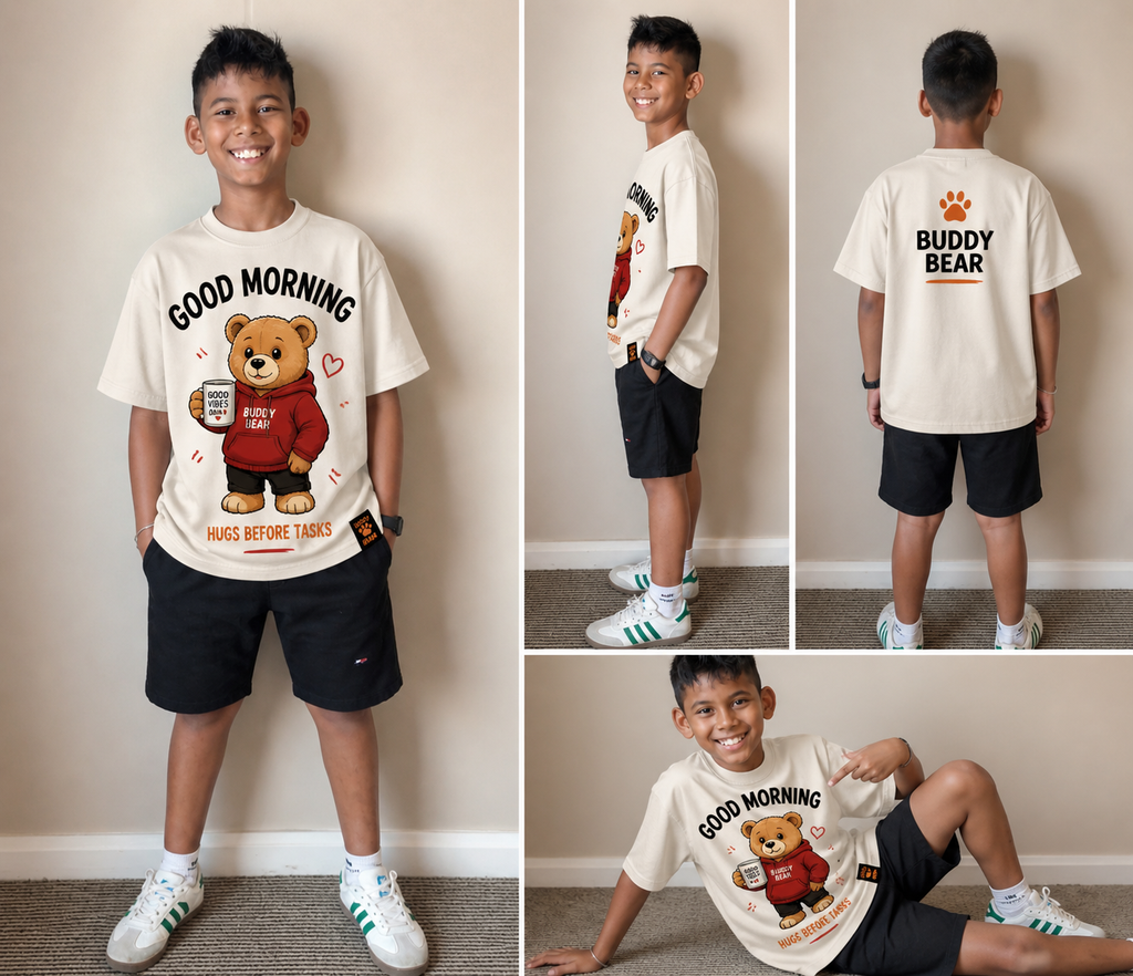 KIDS Good Morning T-Shirt by Buddy Bear