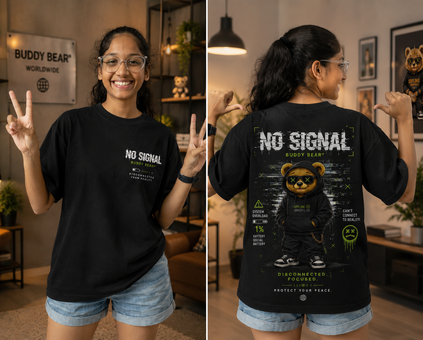 No Signal Oversized T-Shirt