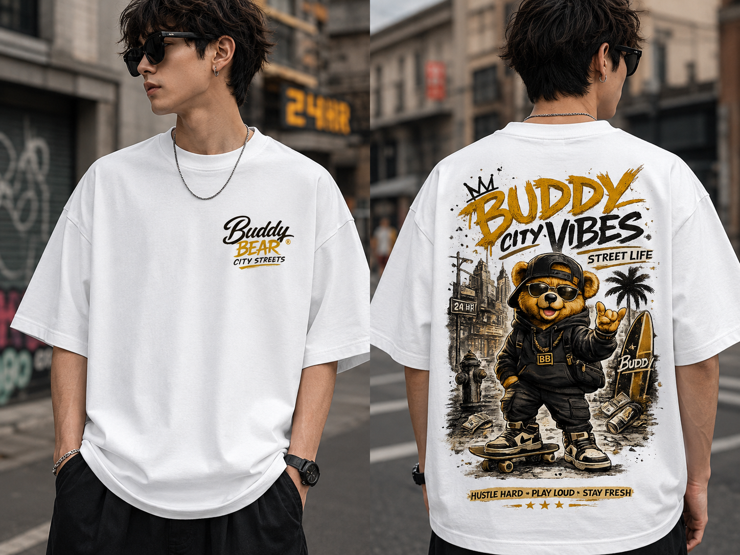 City Vibes Street Life Oversized T-Shirt
