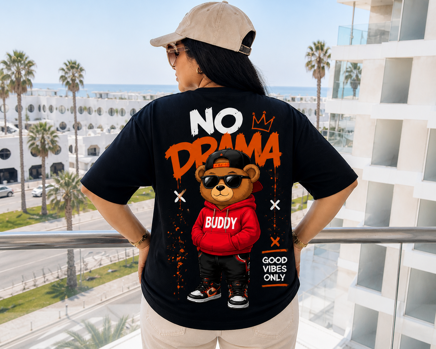 Buddy Bear NO DRAMA T shirt