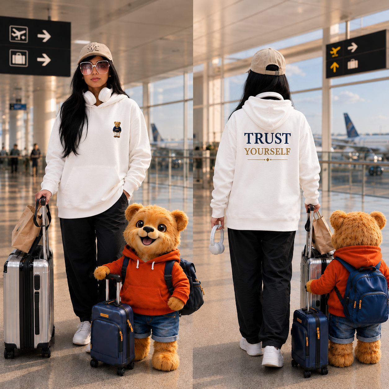 Buddy Bear® Trust Yourself Premium Embroidered Hoodie