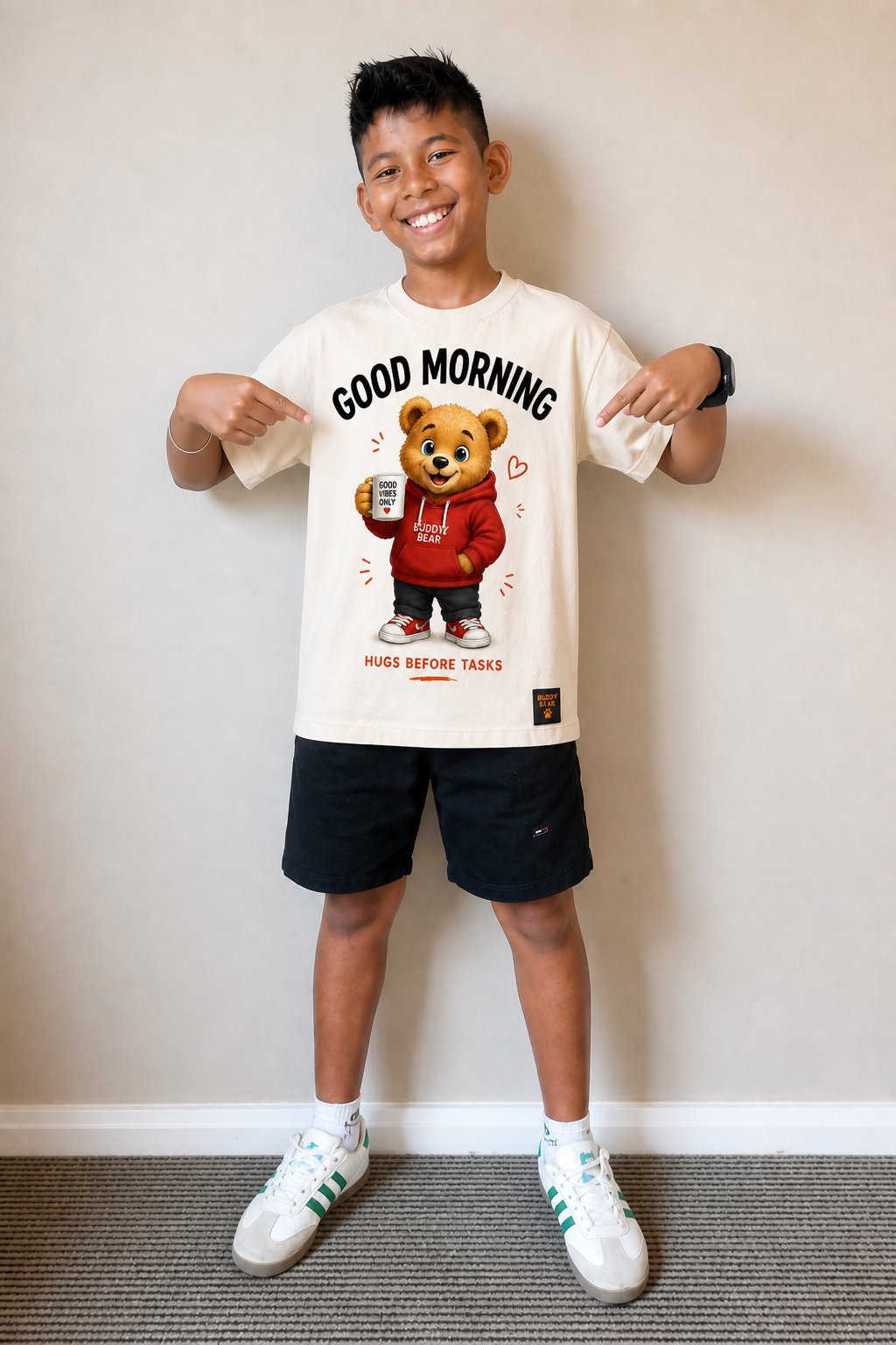 KIDS Good Morning T-Shirt by Buddy Bear