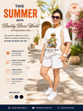 Buddy Bear Summer Vibes Collection Tee