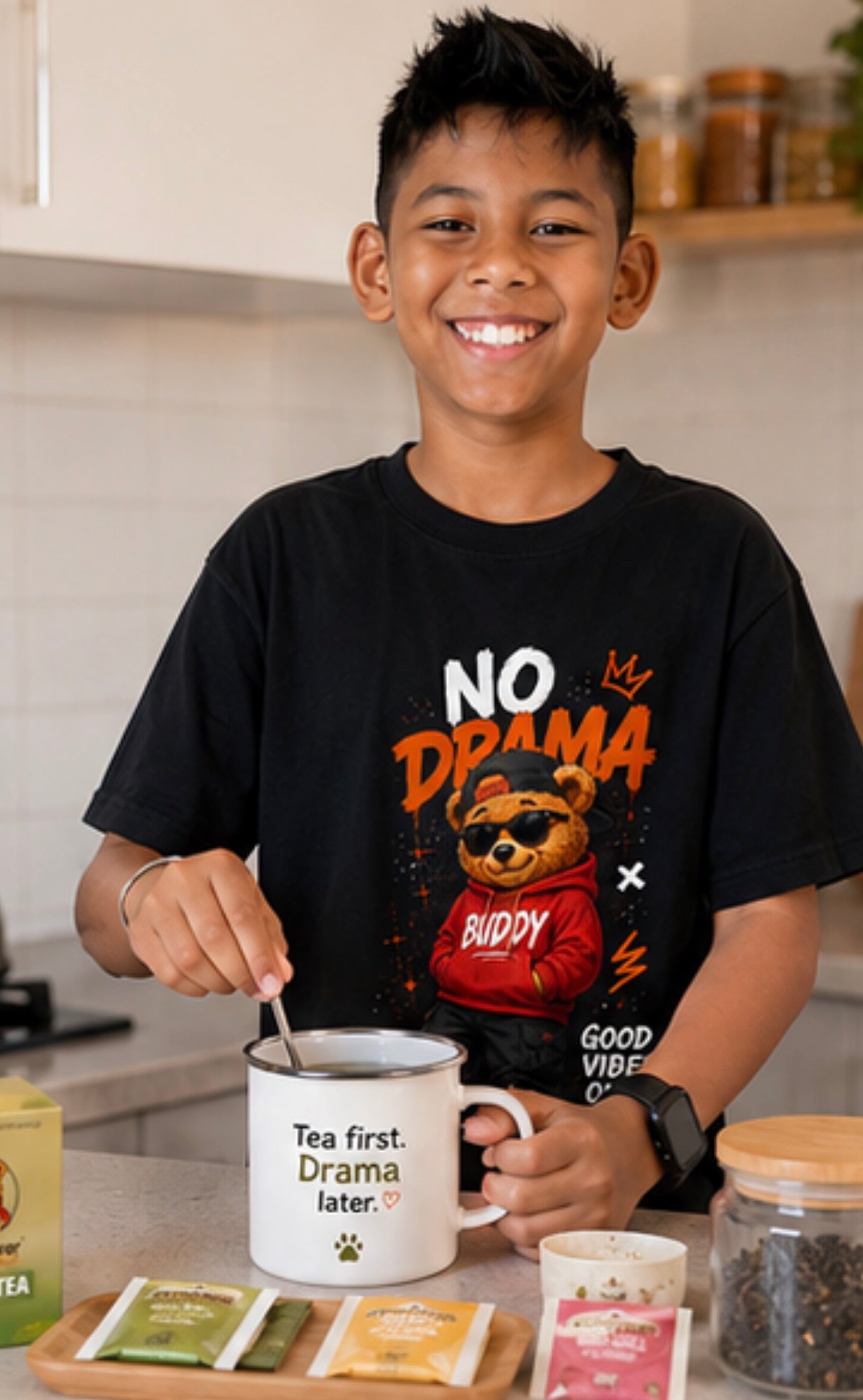 Buddy Bear NO DRAMA T shirt