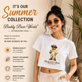 Summer Vibes Crop Top – Women’s Casual Tee