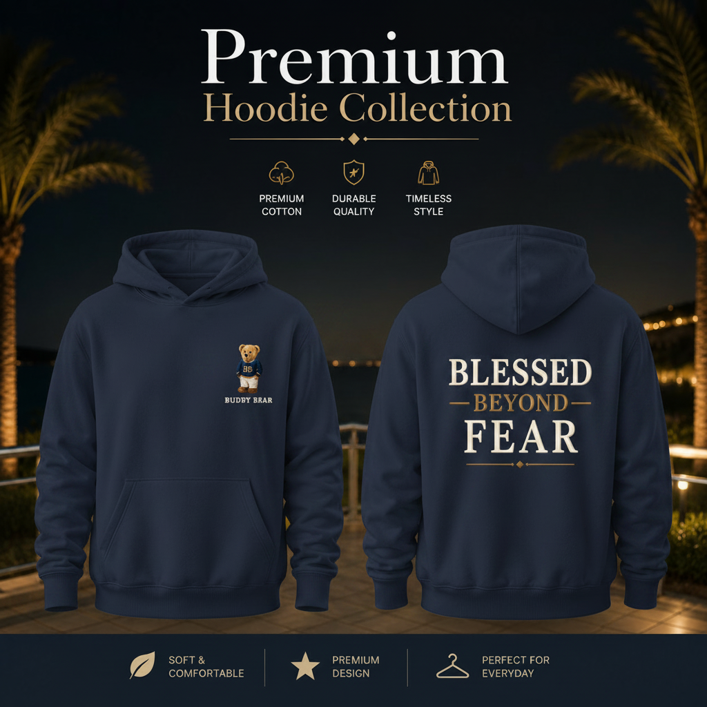 Premium Hoodie Collection - Navy Blue